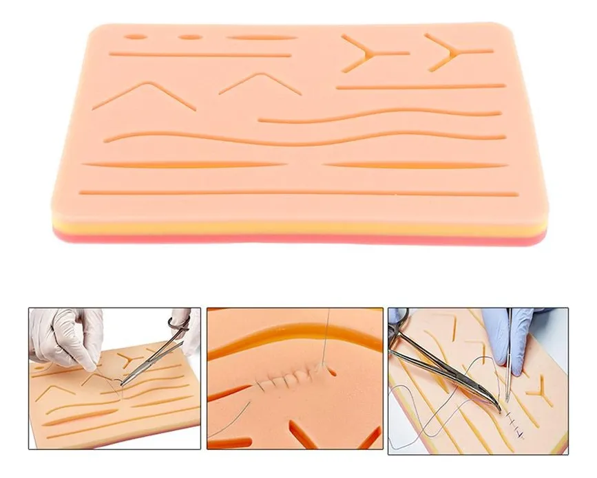 ALMOHADILLA PRÁCTICA MÉDICA DE SUTURA ESTUDIANTE DE MEDICINA