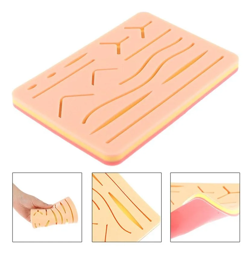 ALMOHADILLA PRÁCTICA MÉDICA DE SUTURA ESTUDIANTE DE MEDICINA - Imagen 3