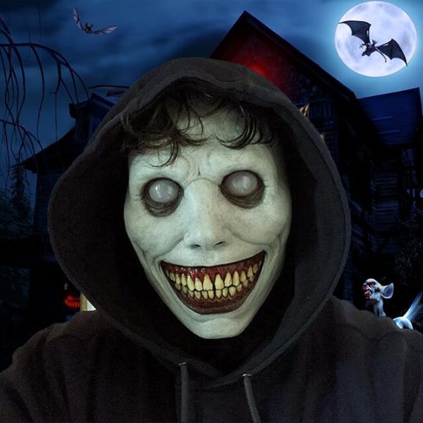 Máscara De Mujer Vieja De Halloween Realista Aterradora - Imagen 7