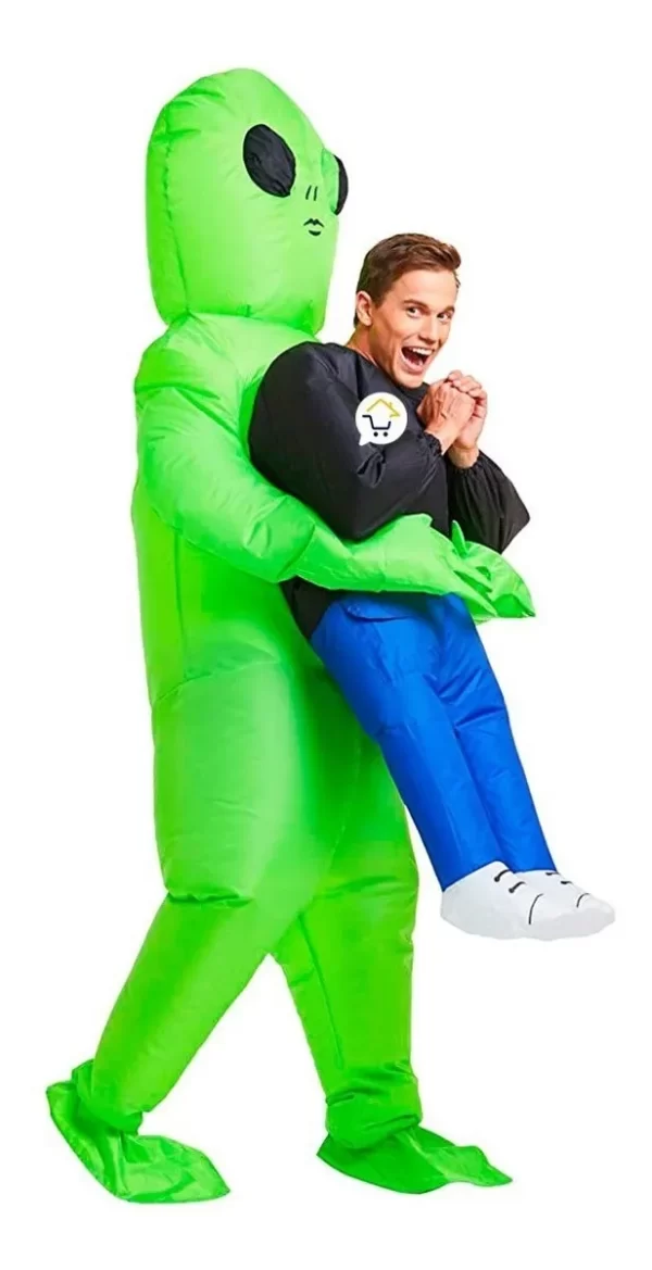 Disfraz Inflable Alíen Traje Extraterrestre Fiesta Disfraces