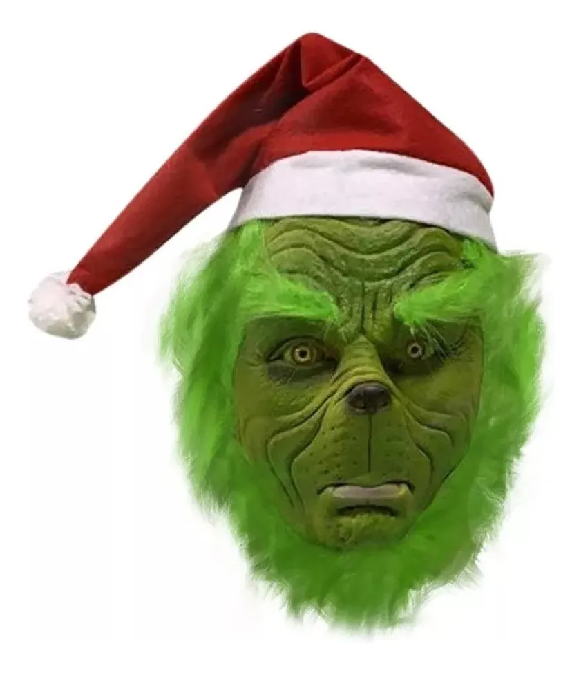 Máscara El Grinch Navideño Color Verde. - Imagen 4