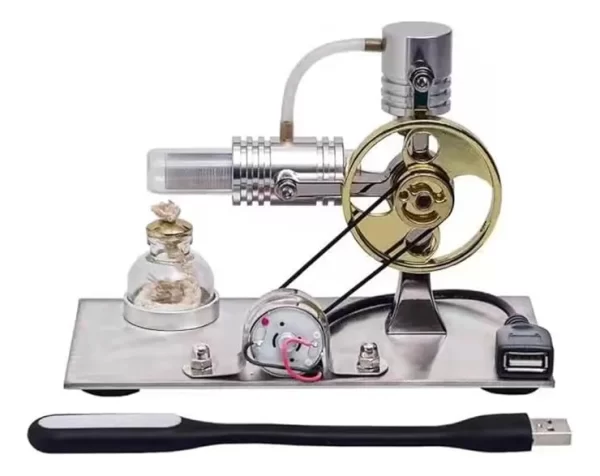 Motor Stirling De Aire Caliente Modelo Stream Power - Imagen 3