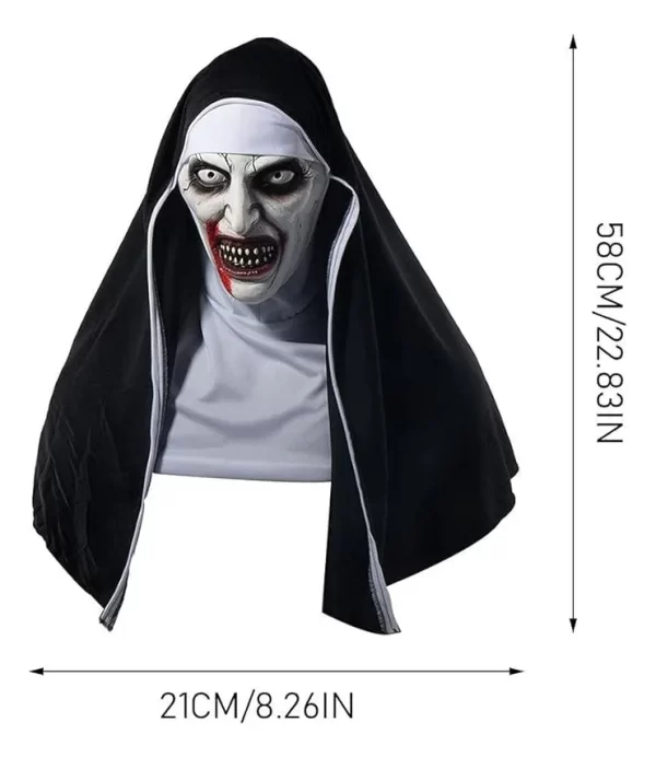 Mascara Halloween La Monja - Imagen 7