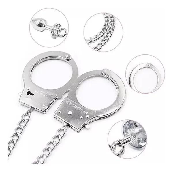 Esposas De Metal Con Plug Anal Sexy - Imagen 10