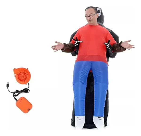 Disfraz Inflable Alíen Traje La Muerte Fiesta Disfraces - Imagen 4
