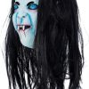 Máscara De Mujer Vieja De Halloween Realista Aterradora - Imagen 7