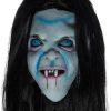 Máscara De Mujer Vieja De Halloween Realista Aterradora - Imagen 3