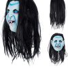 Máscara De Mujer Vieja De Halloween Realista Aterradora - Imagen 5