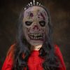 Máscara De Mujer Vieja De Halloween Realista Aterradora - Imagen 5