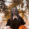 Máscara De Mujer Vieja De Halloween Realista Aterradora - Imagen 2