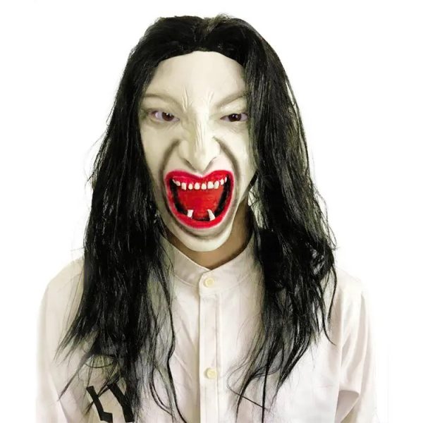 Máscara De Mujer Vieja De Halloween Realista Aterradora