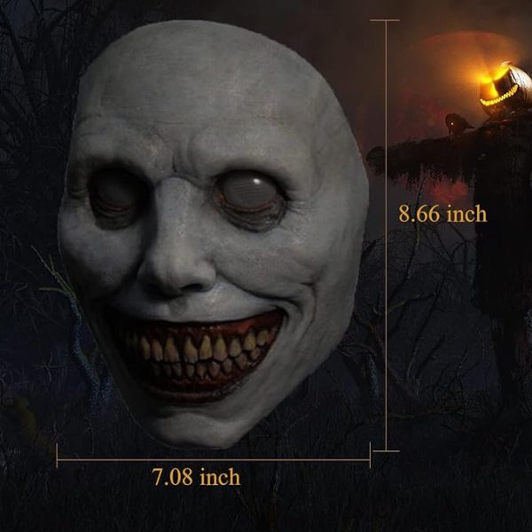 Máscara De Mujer Vieja De Halloween Realista Aterradora - Imagen 3