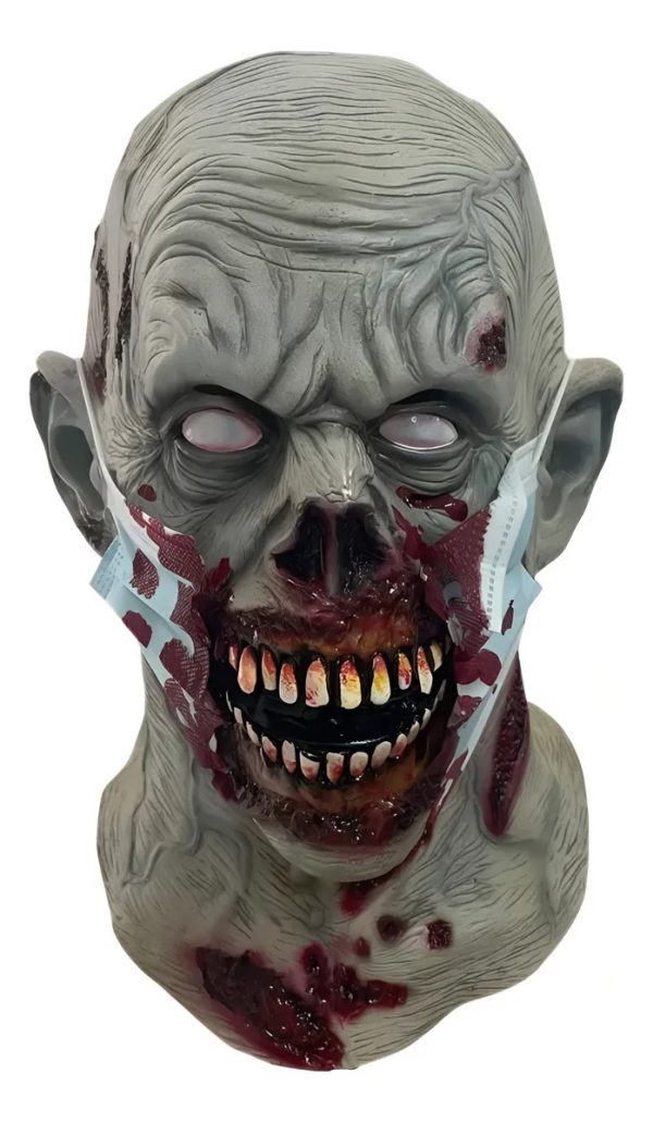 Máscara Halloween Cara Sangienta De Zombie.