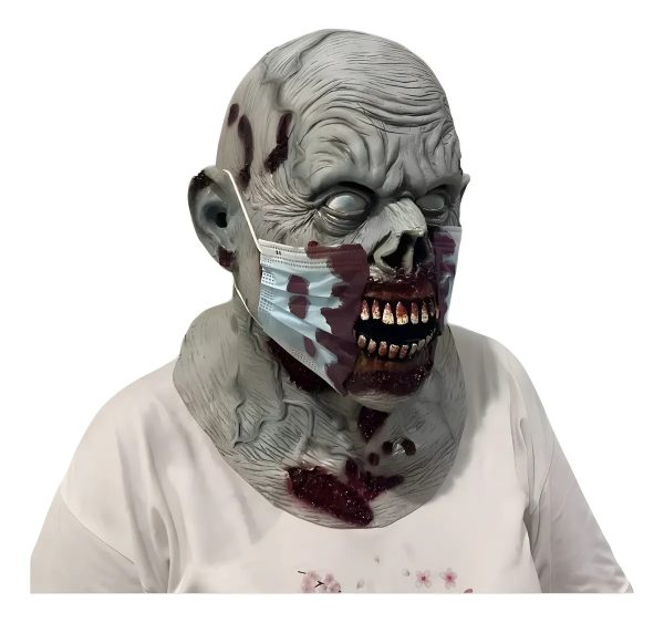 Máscara Halloween Cara Sangienta De Zombie. - Imagen 3