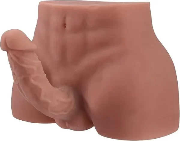 Masturbador Torso Masculino Sexual Con Ano Y Dildo Silicona - Imagen 4