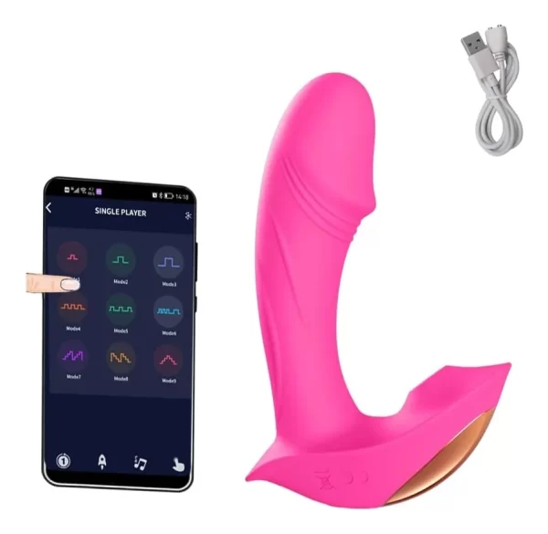 Consolador Vibrador Inalámbrico Punto G Con App - Imagen 9