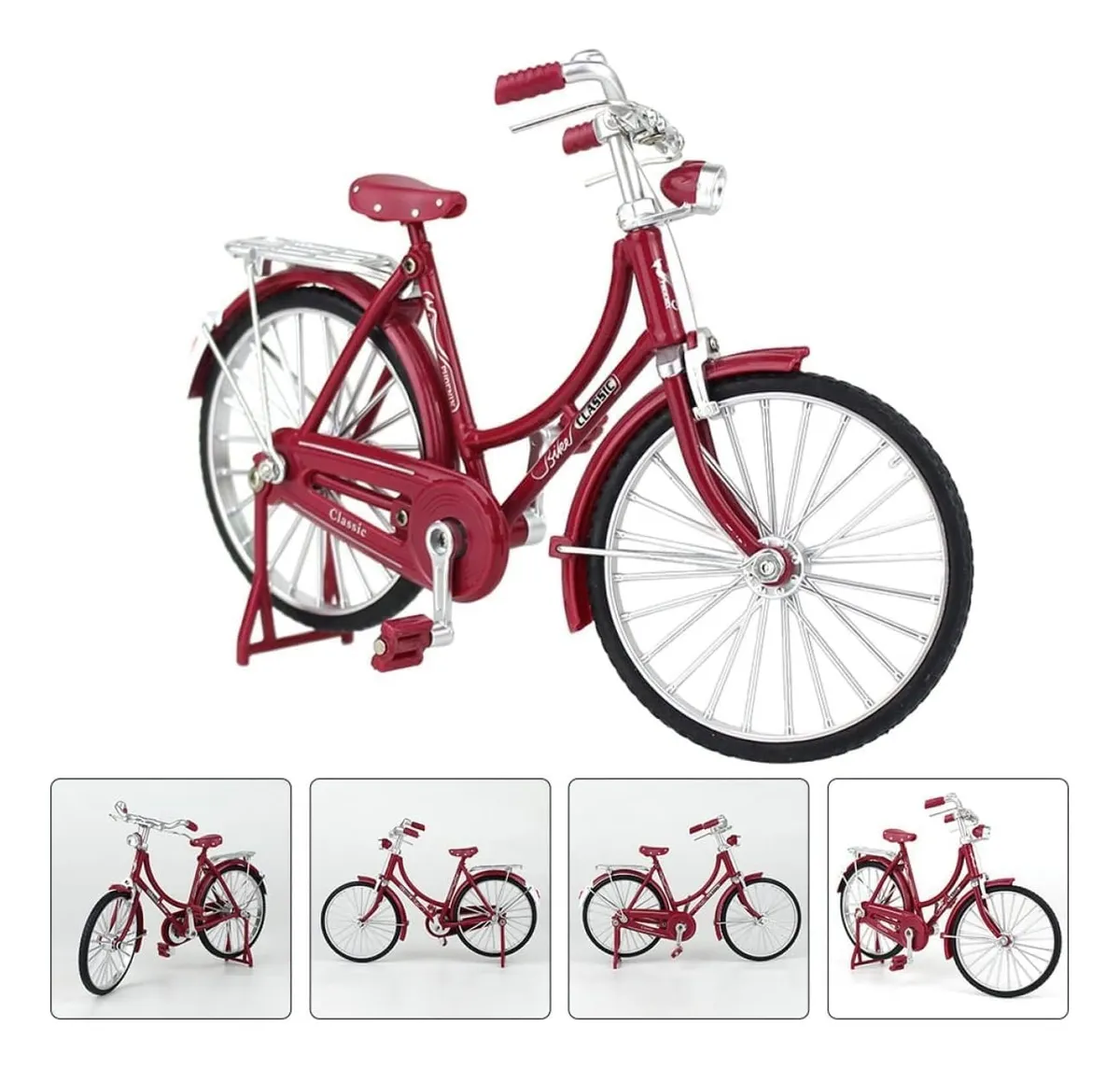 Bicicleta Modelo Vintage Bicicleta Ornamento Decoración - Imagen 7