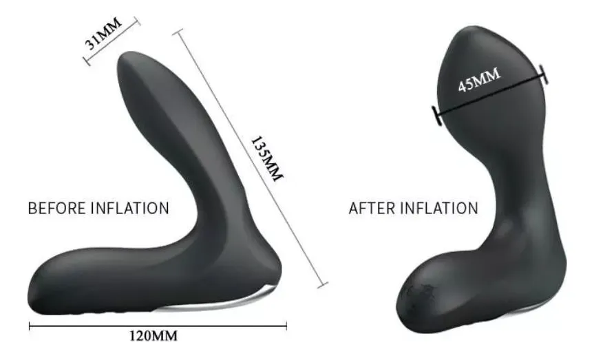 Vibrador Plug Pretty Love Leonard Prostático Inflable - Imagen 2