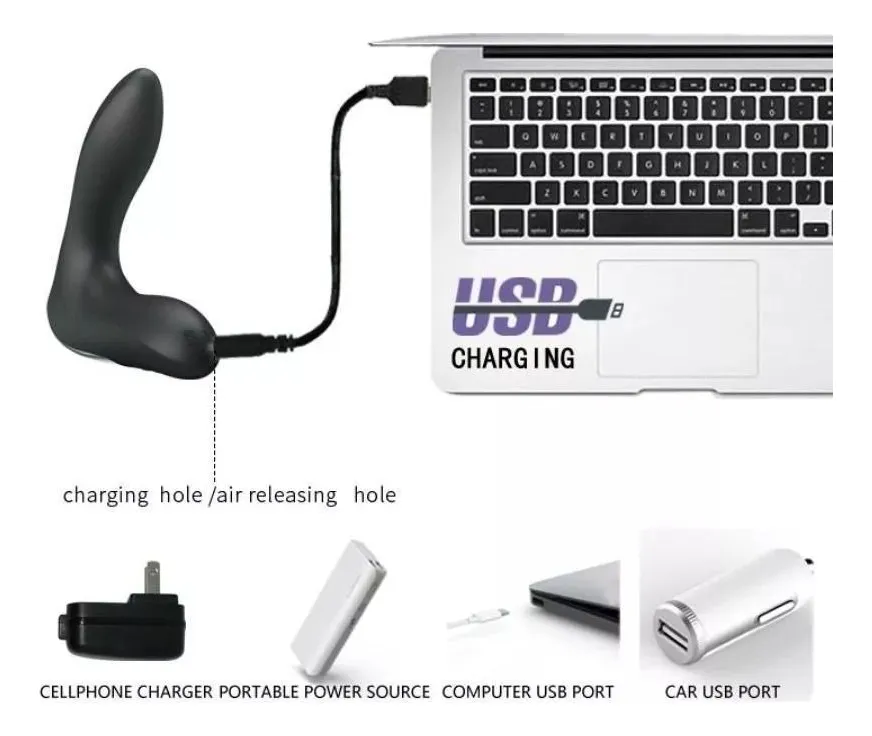 Vibrador Plug Pretty Love Leonard Prostático Inflable - Imagen 3