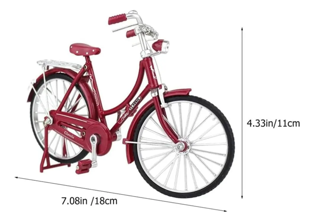 Bicicleta Modelo Vintage Bicicleta Ornamento Decoración - Imagen 2