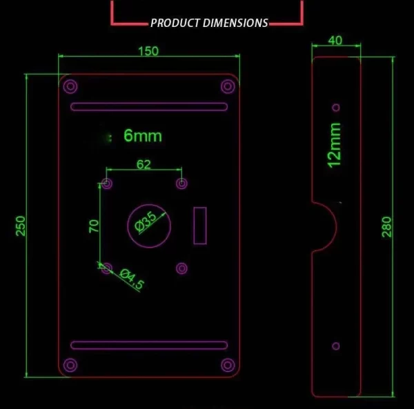 Tablero De Guía Ranura De Fresado De Madera - Imagen 2