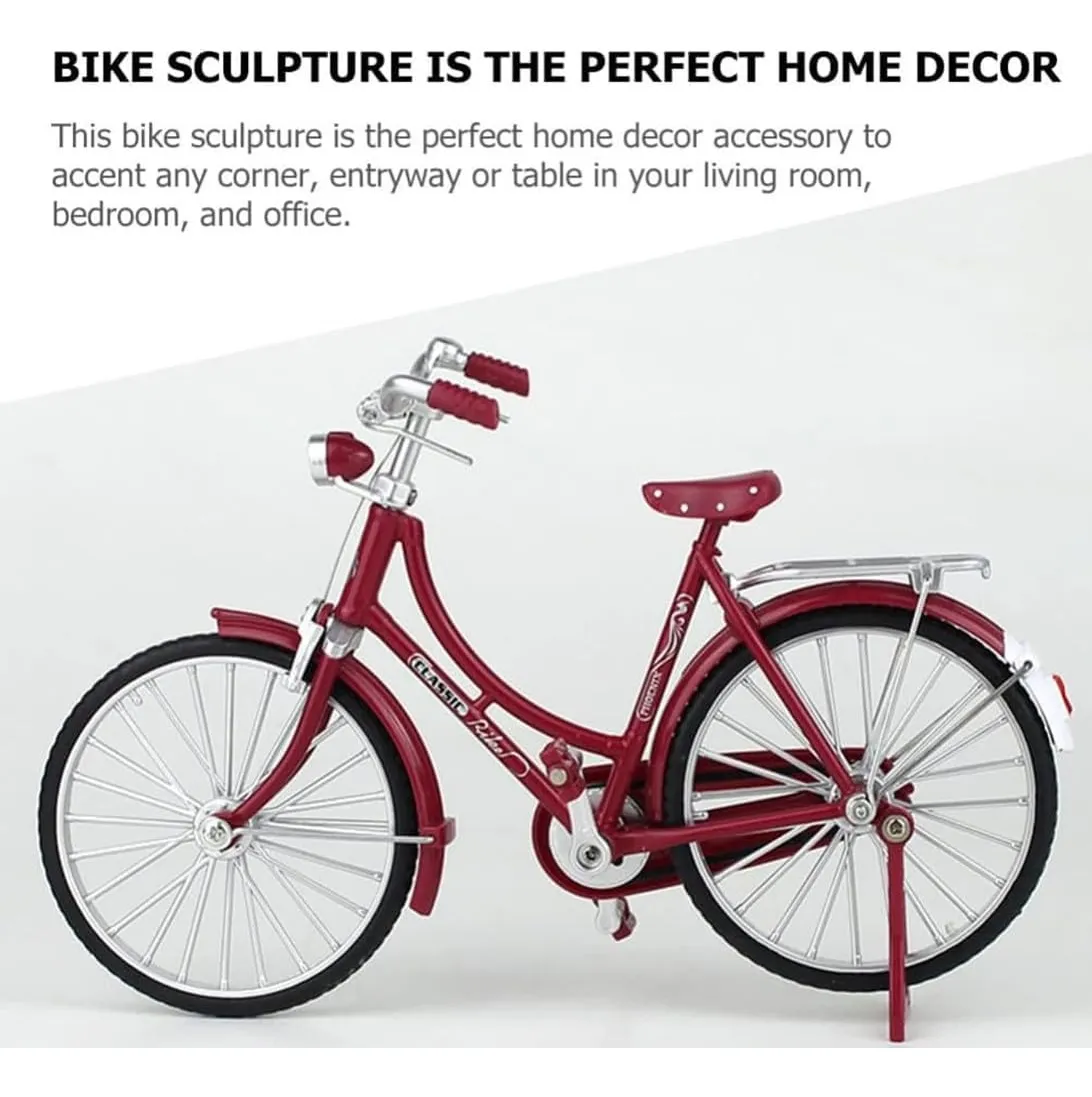 Bicicleta Modelo Vintage Bicicleta Ornamento Decoración - Imagen 6
