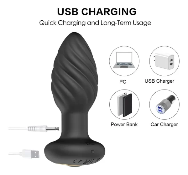 Vibrador Plug Anal Inalámbrico Punto G Con App - Imagen 4