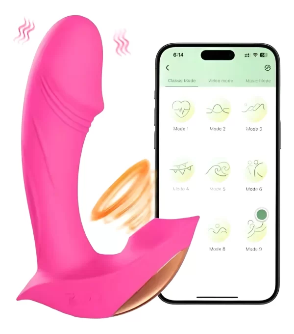 Consolador Vibrador Inalámbrico Punto G Con App