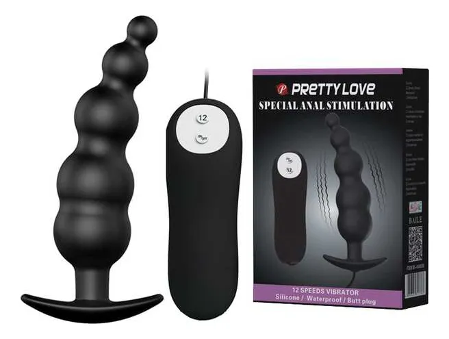 Plug Special Anal Stimulation Vibrador Pretty Love Color Negro