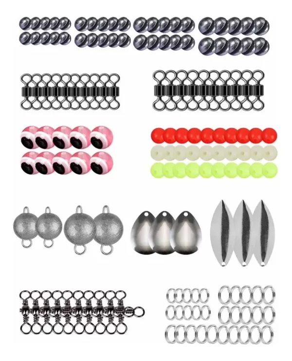 Kit De Accesorios De Anzuelos Pesca Señuelo Caja 257 Piezas - Imagen 5