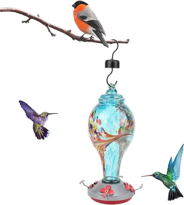 Comedero Para Colibríes, Vidrio Soplado Exteriores,1065 Ml - Imagen 9