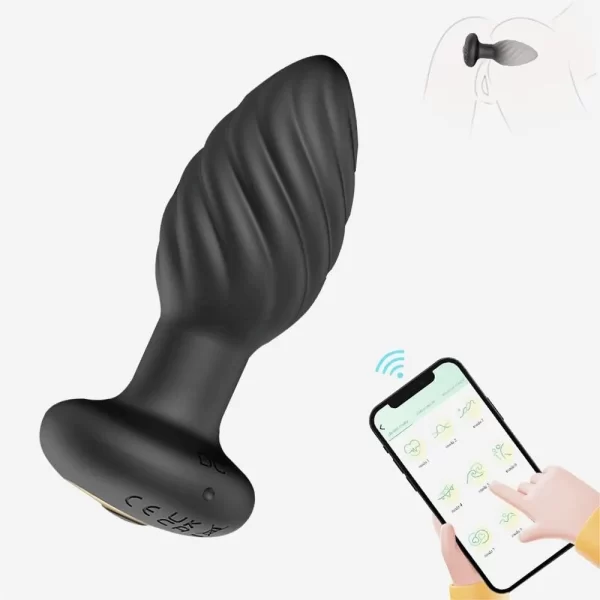 Vibrador Plug Anal Inalámbrico Punto G Con App - Imagen 3
