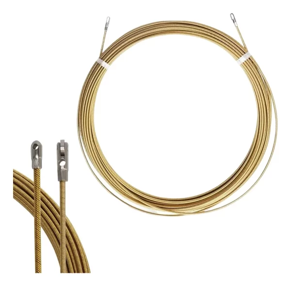 Laucha Pasacables De 15m En 4mm Atrapa Cables