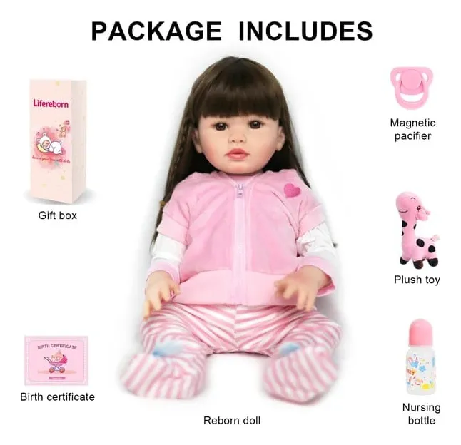 Muñeca Bebé Reborn Realista De Silicona.