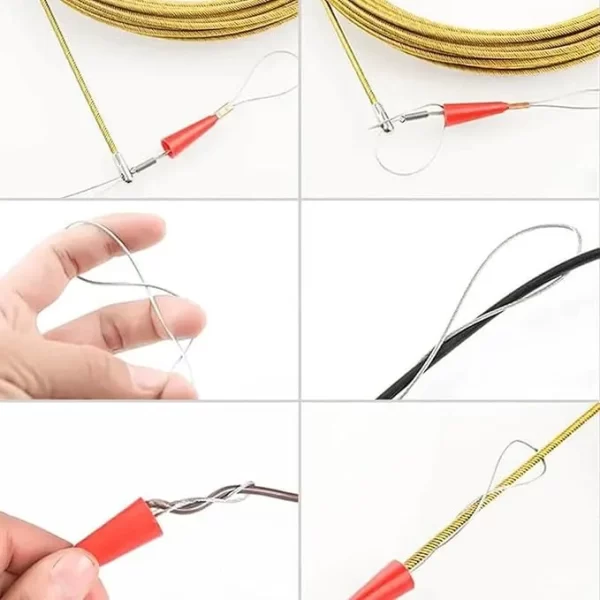 Laucha Pasacables De 15m En 4mm Atrapa Cables - Imagen 3