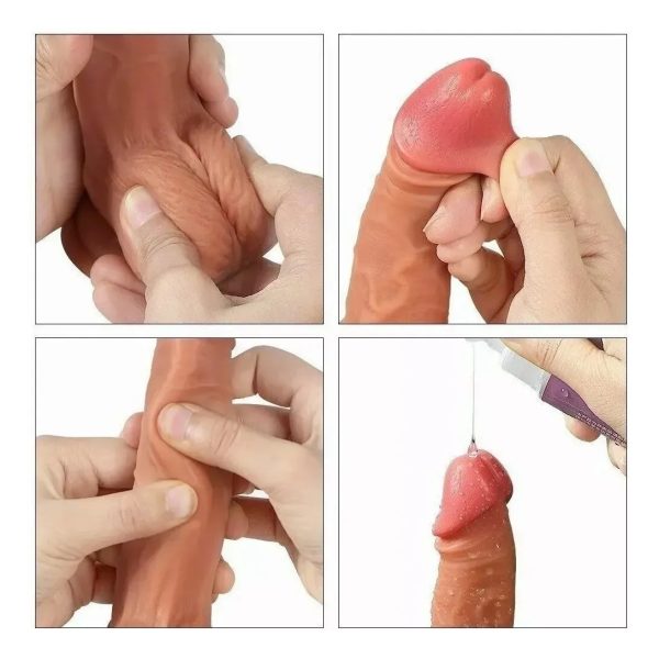 Dildo Consolador Realista 22 Cm Pene Suave Con Ventosa - Imagen 3