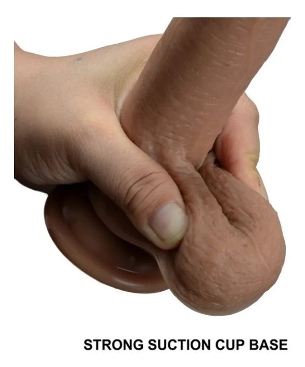 Dildo Consolador Realista 22 Cm Pene Suave Con Ventosa - Imagen 5