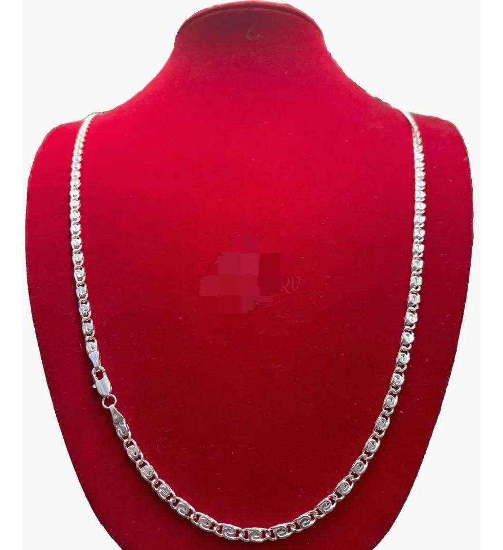 Cadena Plata Ley 925 Caracol 60 Cm Y 6 Mm Unisex. - Imagen 8