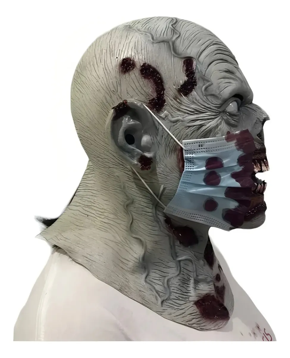 Máscara Halloween Cara Sangrienta De Zombi. - Imagen 4