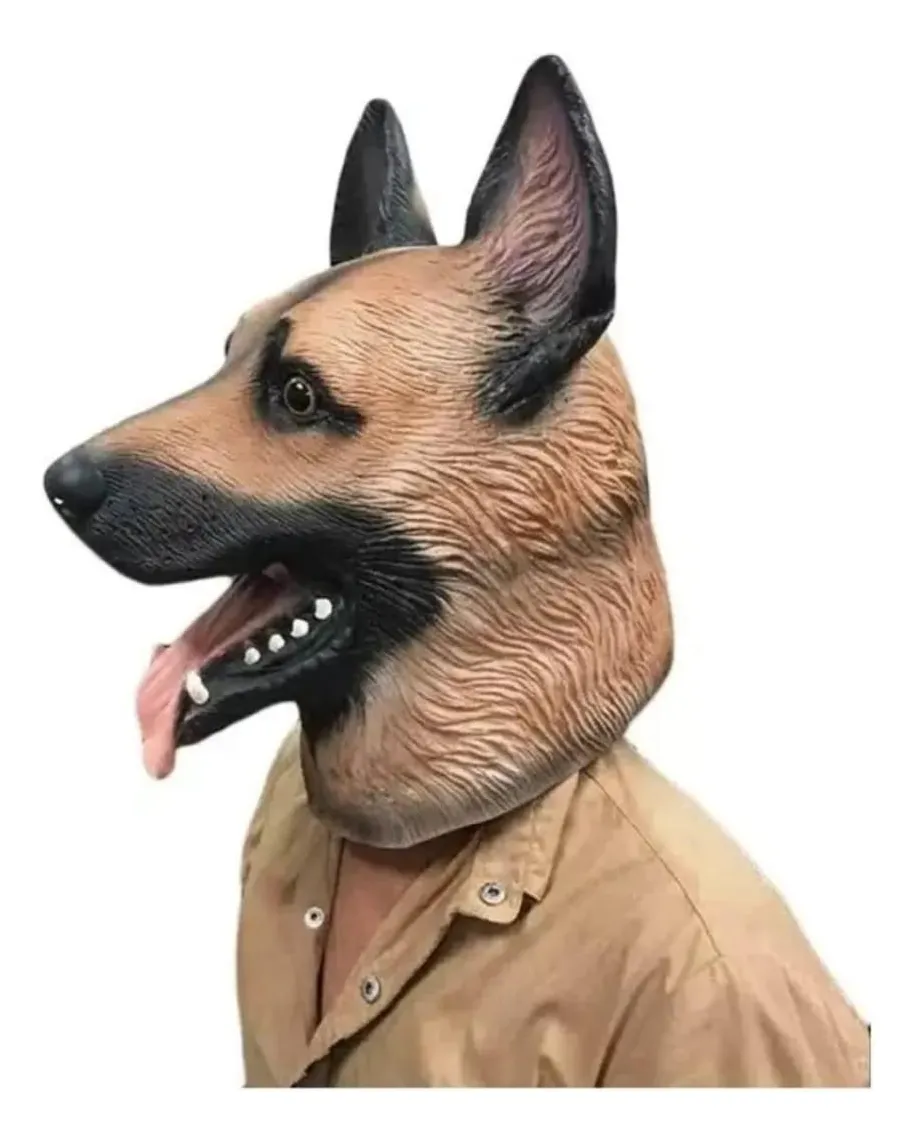 Mascara Perro Pastor Alemán Halloween Cosplay - Imagen 2