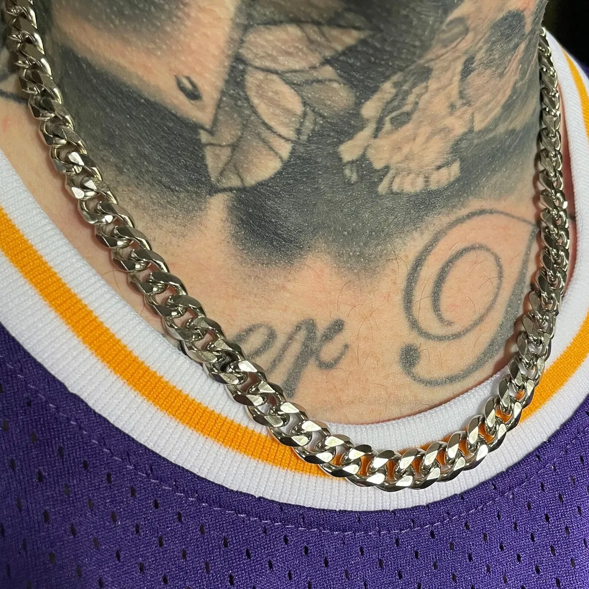 Cadena Plata Ley 925 Grumet 62 Cm Y 1 Cm Diámetro Hombre. - Imagen 3