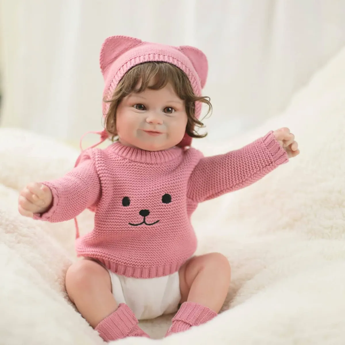 Muñeca Bebé Resborn Realista De Silicona