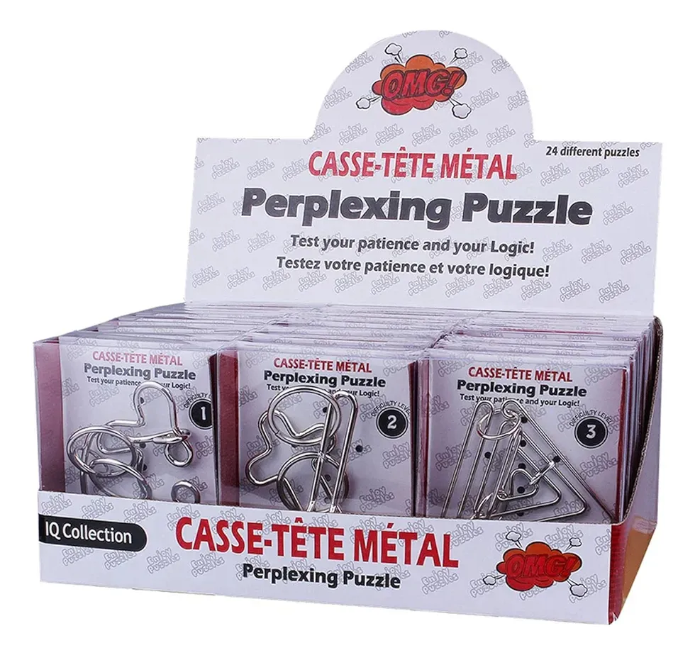 24 Rompecabezas De Metal Y Alambre 3d Piezas Surtidas. - Imagen 5