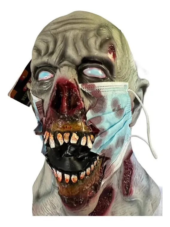 Máscara Halloween Cara Sangrienta De Zombi. - Imagen 5
