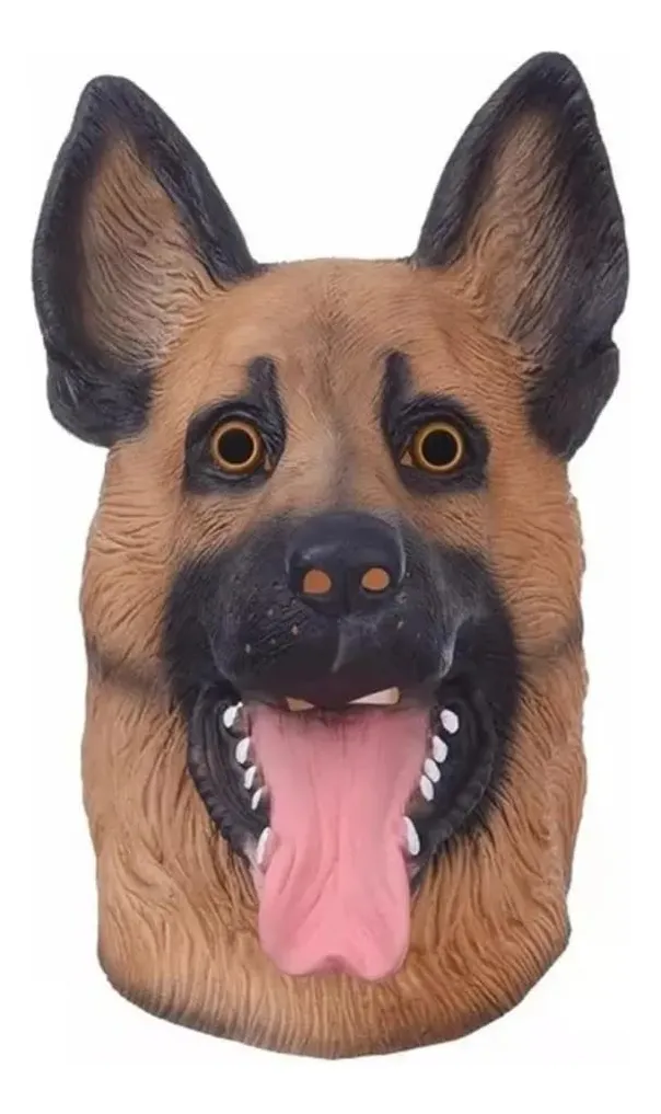 Mascara Perro Pastor Alemán Halloween Cosplay - Imagen 4