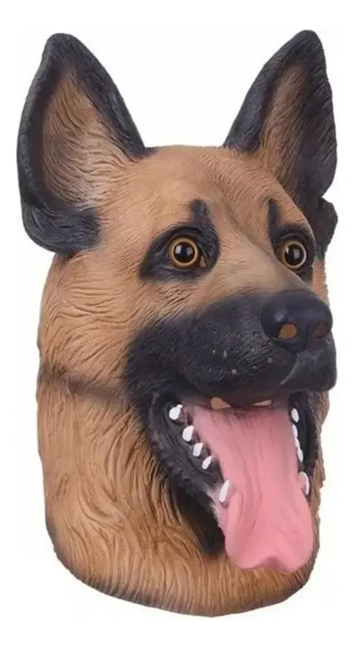Mascara Perro Pastor Alemán Halloween Cosplay - Imagen 5