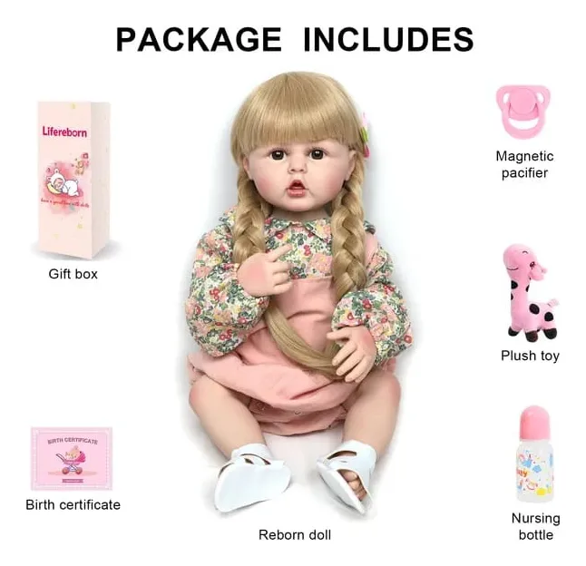 Muñeca Bebé Reborn Realista De Silicona. - Imagen 8