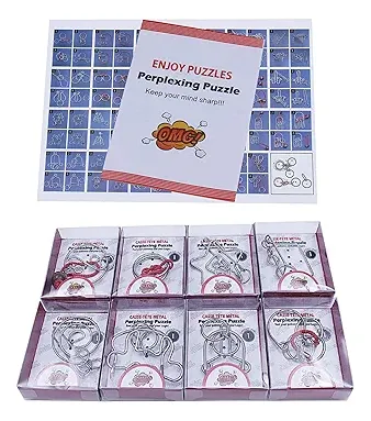 24 Rompecabezas De Metal Y Alambre 3d Piezas Surtidas. - Imagen 2