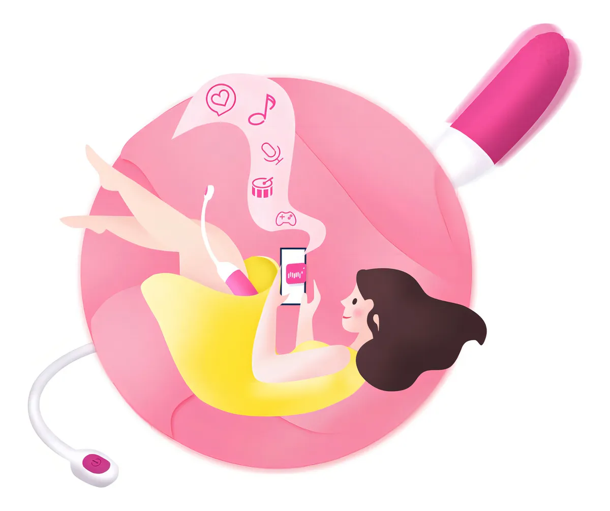 Huevo Vibrador App Móvil Larga Distancia Punto G - Magic Color Rosa - Imagen 3