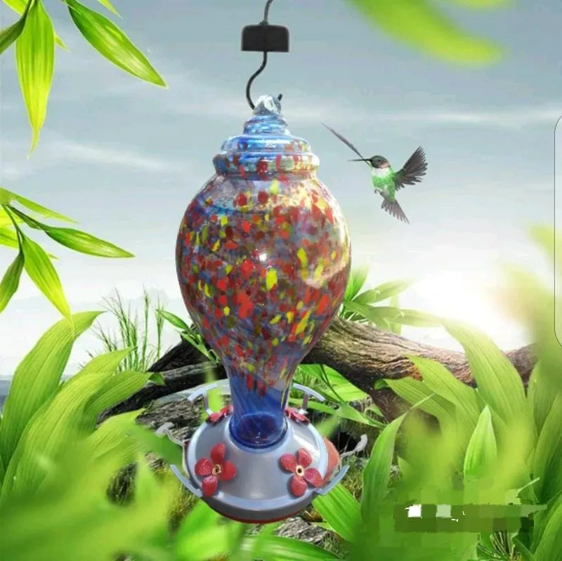 Comedero Para Colibríes, Vidrio Soplado Exteriores,1065 Ml - Imagen 6